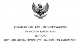 Peraturan Kalurahan Giripanggung Nomor 10 Tahun 2020